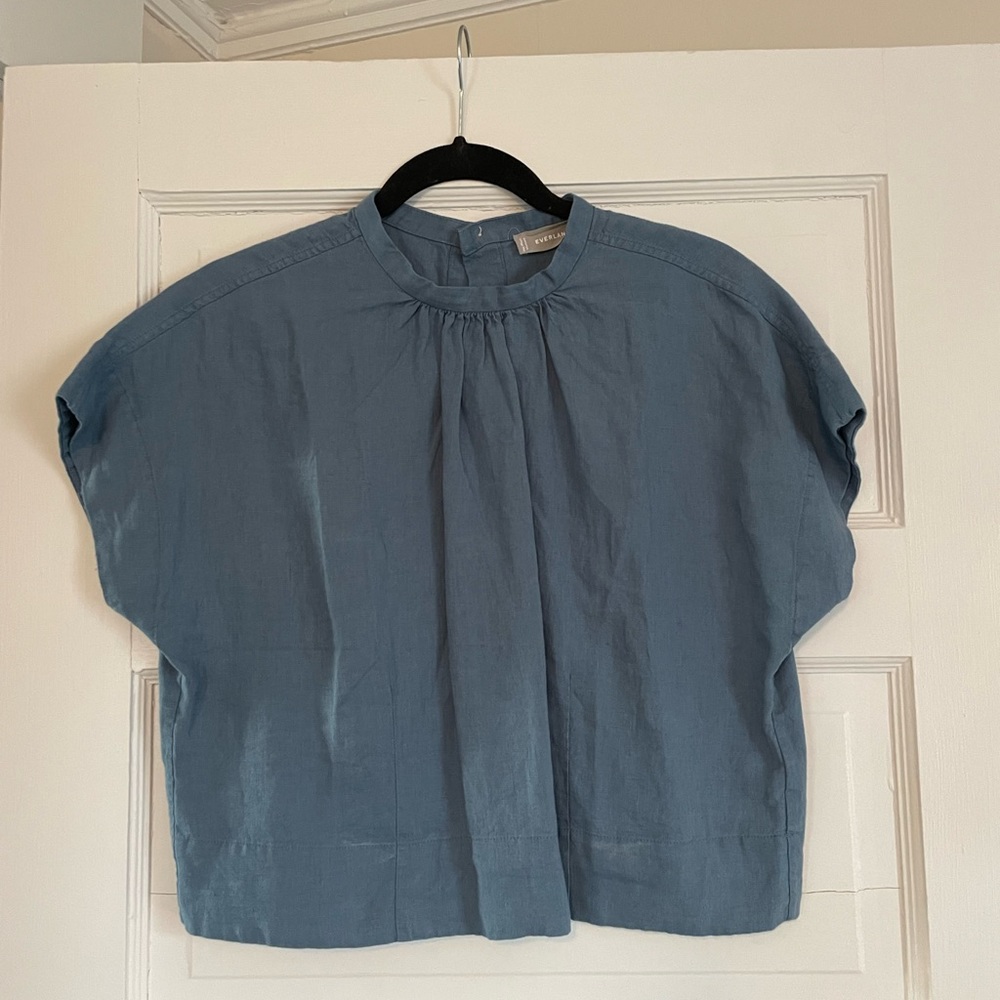 Everlane Linen Drape Top